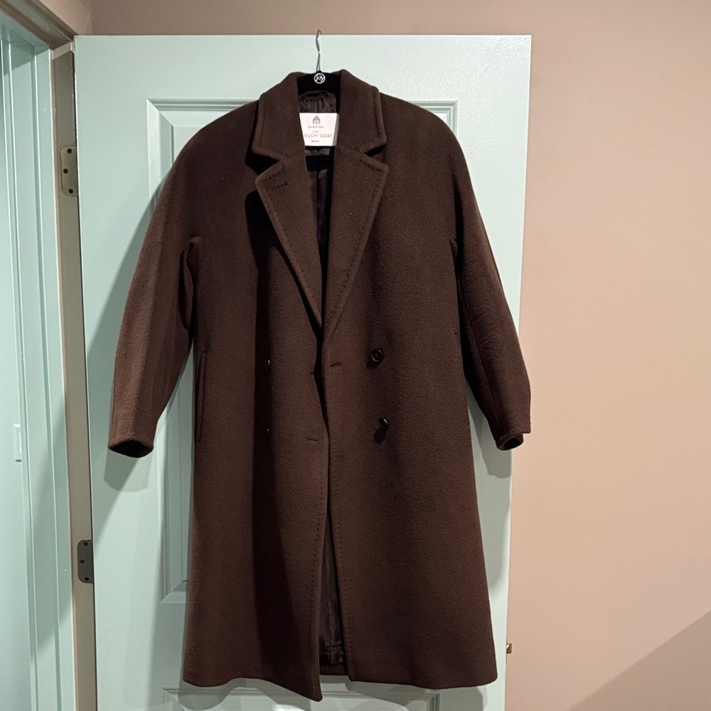 Aritzia Babaton Chocolate Slouch Coat